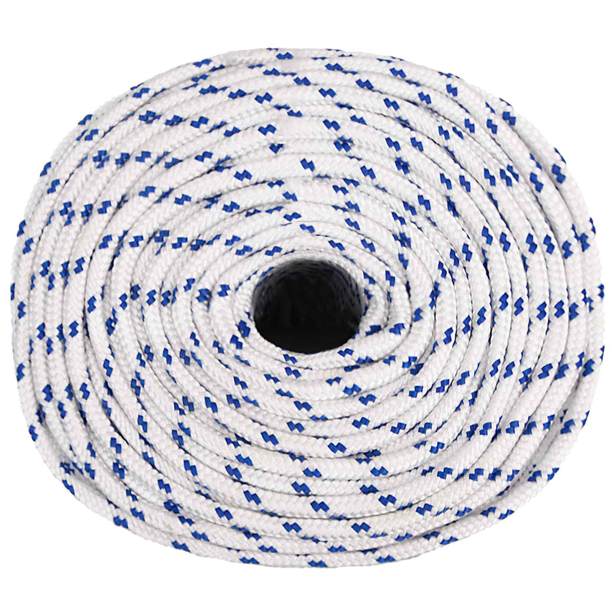 vidaXL Multipurpose Utility Rope 10 mm 100 m White and Blue PP 3