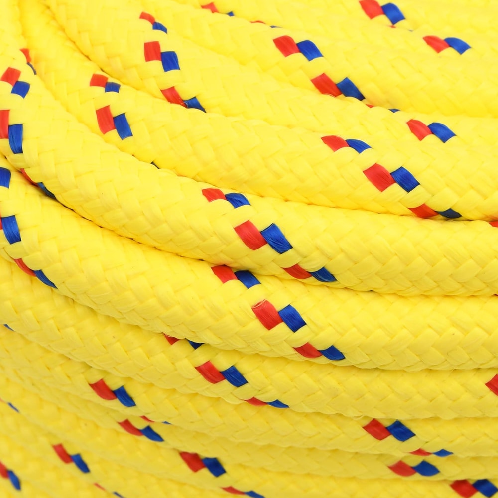 Multipurpose Utility Rope 18 mm 25 m Yellow PP 1995 kg Max Load, image 4