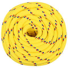 Multipurpose Utility Rope 18 mm 25 m Yellow PP 1995 kg Max Load, image 3
