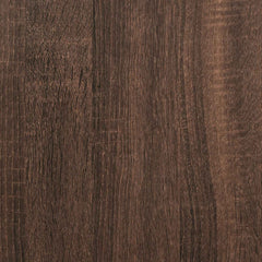 Kitchen Wall Cabinet "Lucca" Engineered Wood Brown Oak 1x wall corner cabinet 57 cm wide 40 cm high
