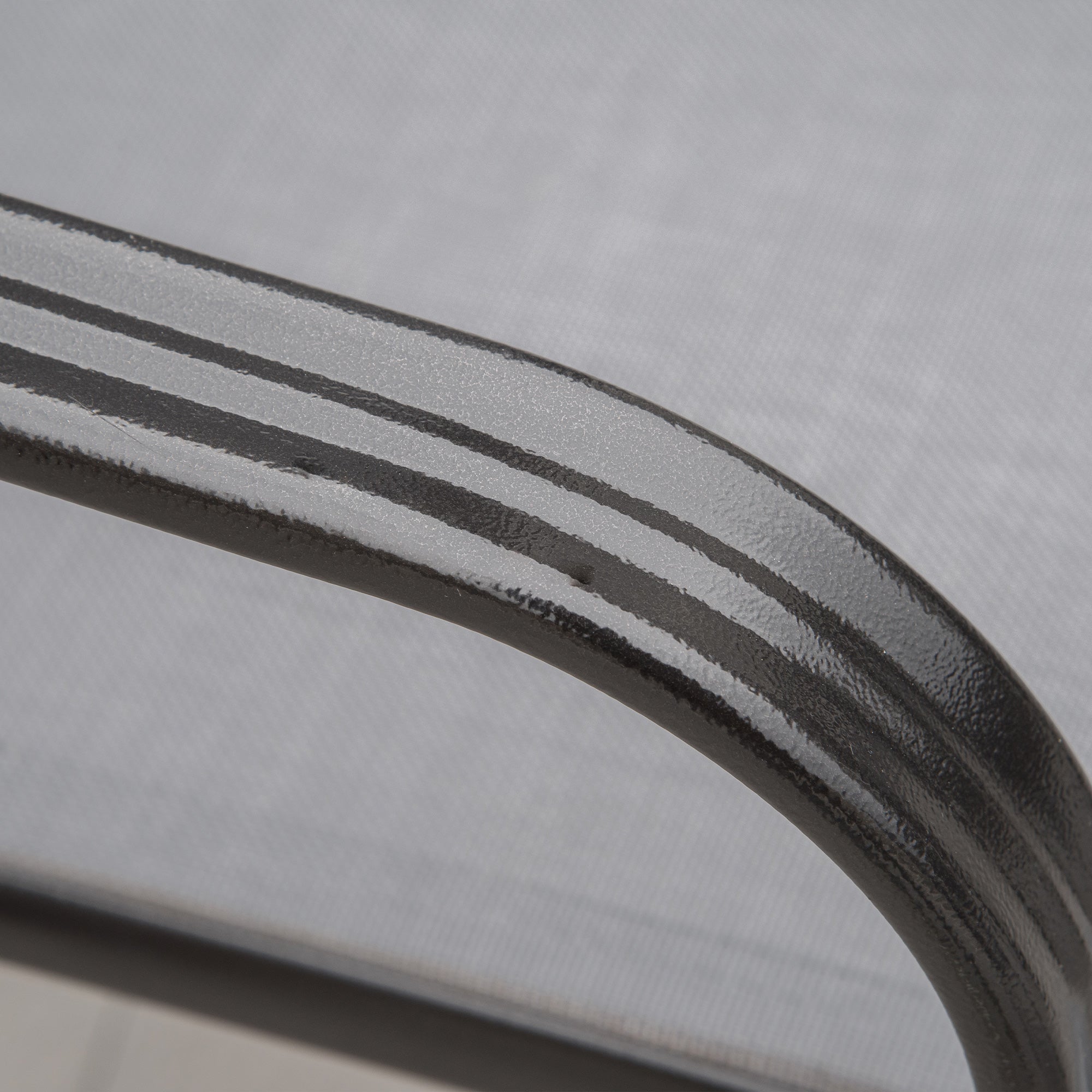 Outsunny Set of Four Stackable Mesh Seat Chairs - Dark Grey