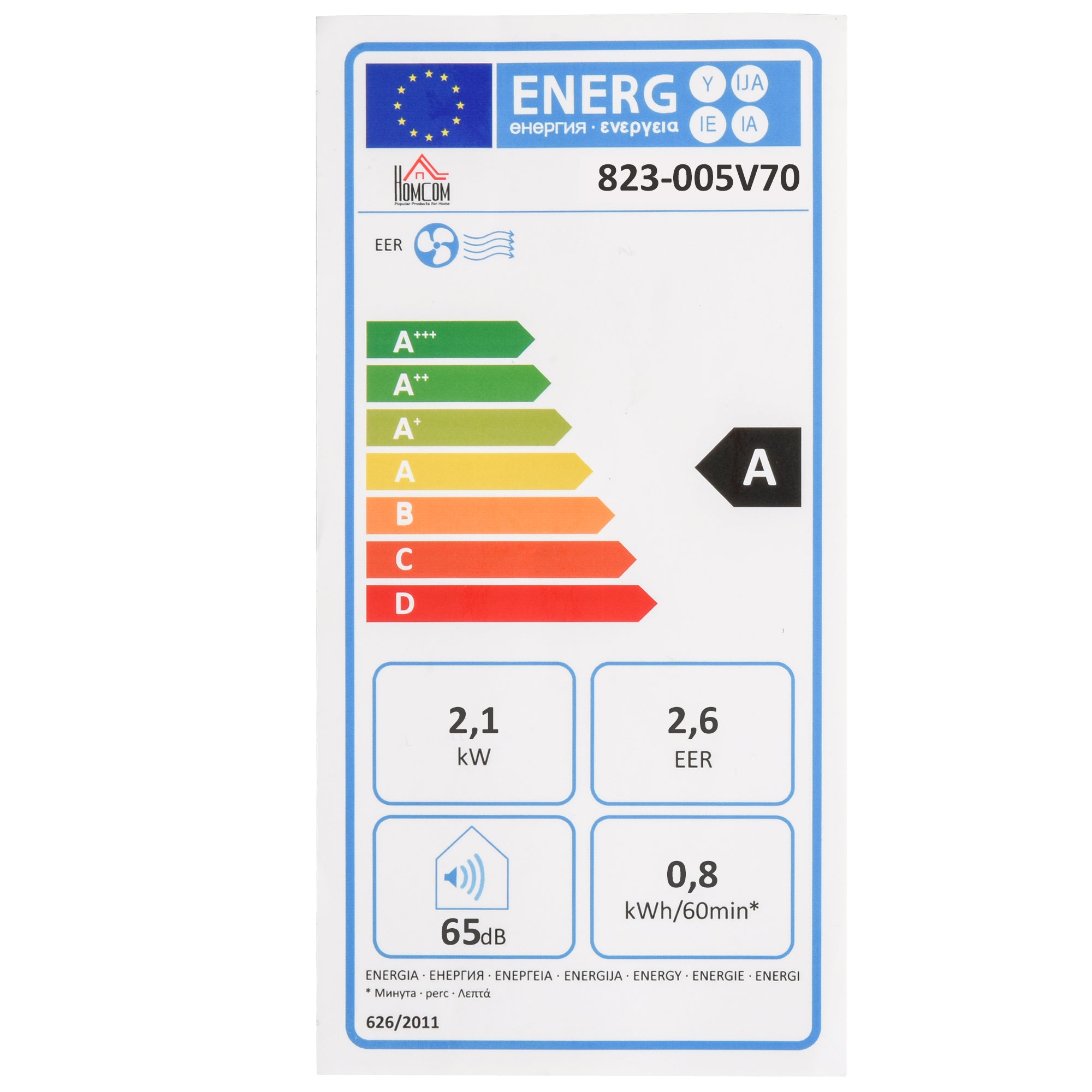 HOMCOM Portable Air Conditioner 7000 BTU, 4-in-1 Mobile Air Conditioning Unit with Cooling, Fan, Dehumidifier & Sleep Mode, LED Display, Remote Control, 24H Timer, Window Kit for Rooms up to 26√£≈Ω¬°