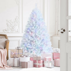 150CM White Hinged Artificial Christmas Tree with 792 Tips