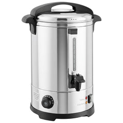 HOMCOM 6.5L Catering Urn, 1500W Stainless Steel Hot Water Boiler Dispenser with Thermostat, Keep Warm Function & Easy Pour Tap