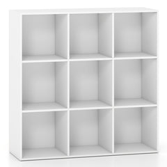 9-Cube Book Shelf Wooden Bookshelf Modern Bookcase Storage Organizer