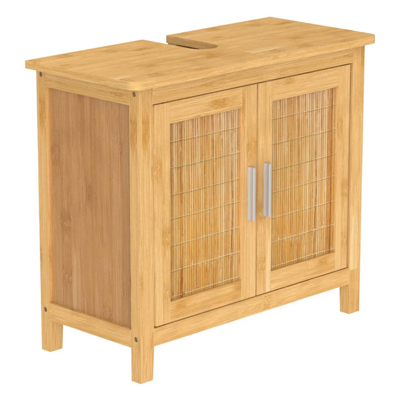 EISL Bathroom Base Cabinet Bamboo 67x28x60 cm