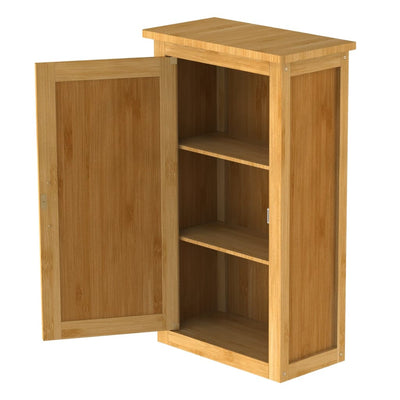 EISL High Cabinet with Door Bamboo 40x20x70 cm