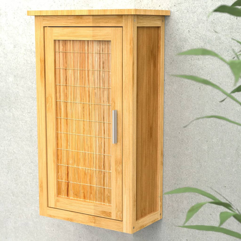 EISL High Cabinet with Door Bamboo 40x20x70 cm