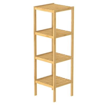 EISL Bathroom Shelf with 4 Compartments Bamboo 34x33x110 cm