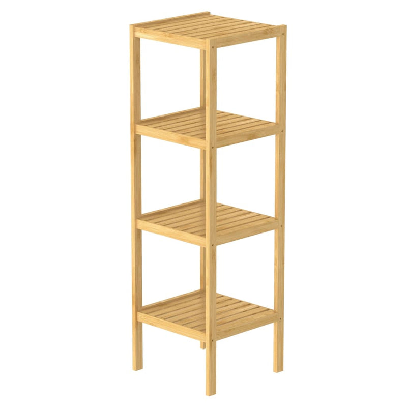 EISL Bathroom Shelf with 4 Compartments Bamboo 34x33x110 cm