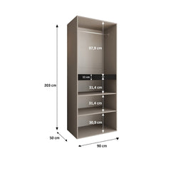 Tempo Hinged Door Wardrobe 180cm
