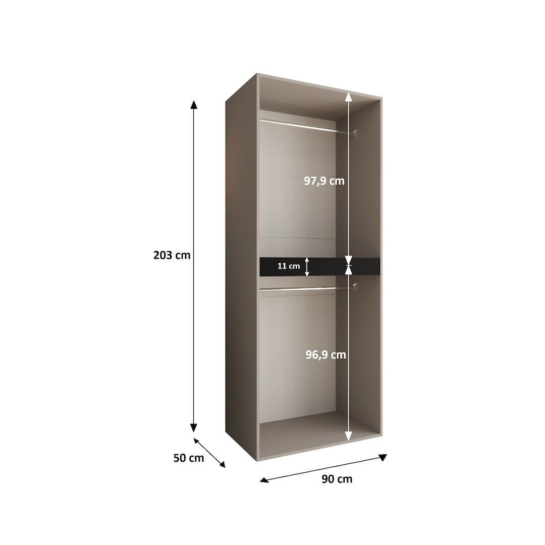 Tempo Hinged Door Wardrobe 180cm