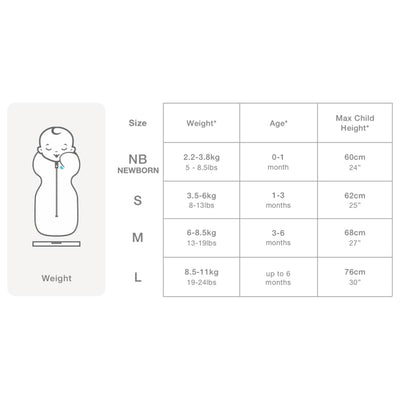 Love to Dream Baby Swaddle Swaddle Up Warm Stage 1 M White