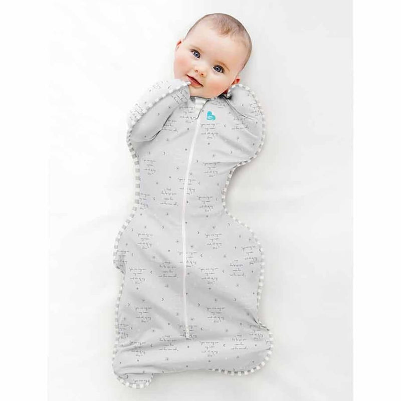 Love to Dream Baby Swaddle Swaddle Up Lite Stage 1 M Text Grey