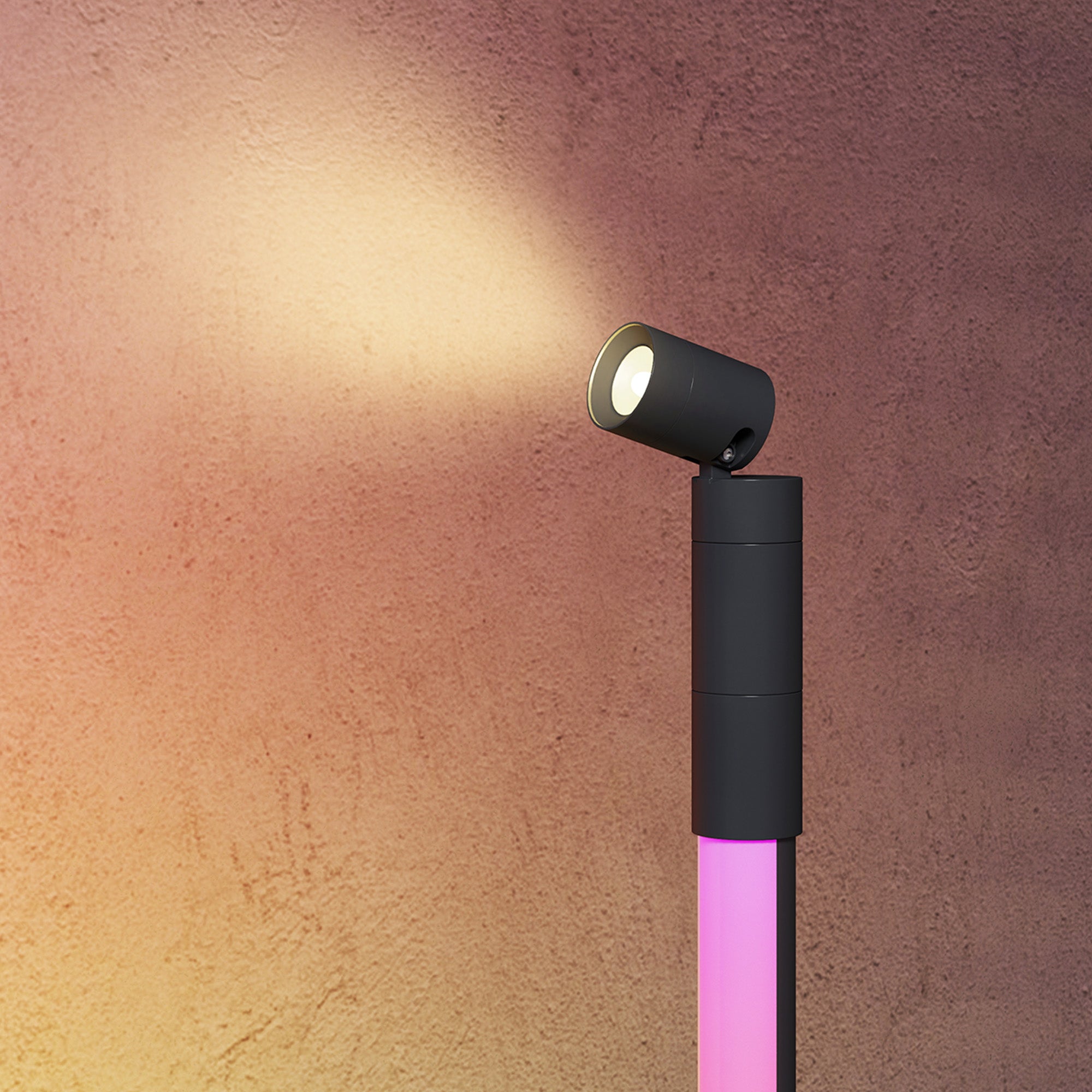 HOMCOM LED Floor Lamp with Reading Light, 360√Ç¬∞ RGB Detachable Corner Floor Lamp with App & Remote Control, Standing Lamp with Music Sync & Timing, for Living Room, Game Room, Dark Grey