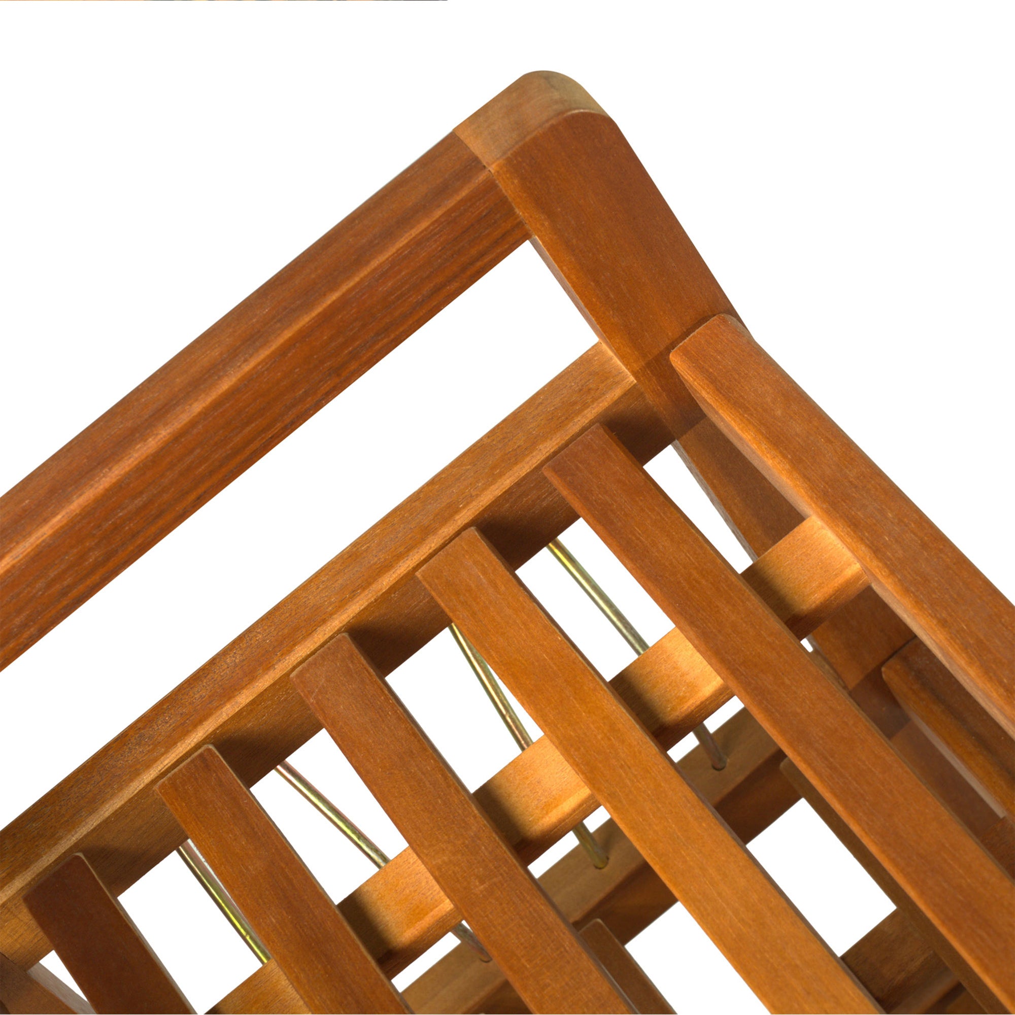 HOMCOM 5-Tier Shoe Rack, Acacia Wooden Shoe Storage Organiser with Hangers, Holds up to 19 Pairs, for Entryway, Living Room, 64 x 26 x 82 cm, Teak