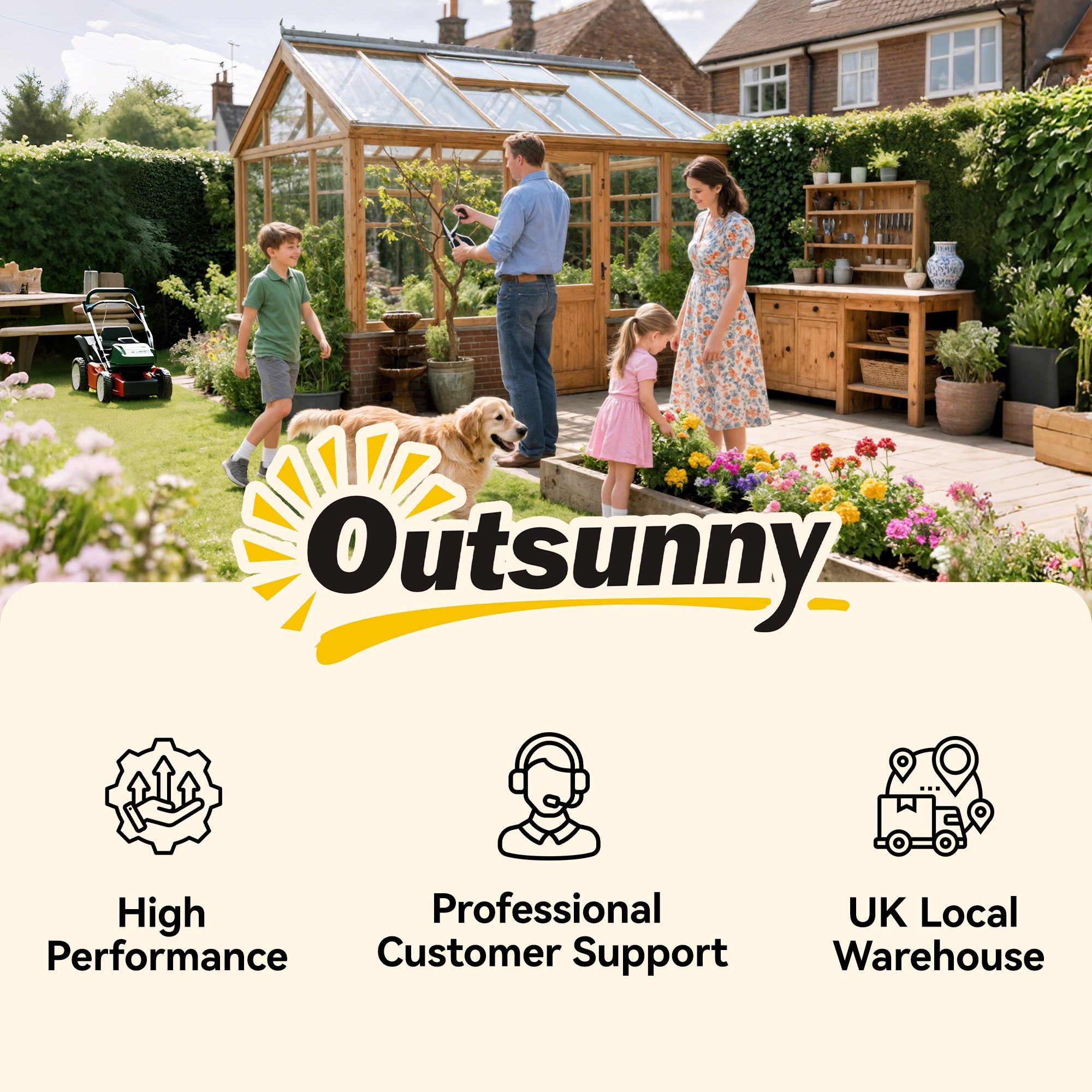 Outsunny Wall-mounted Wooden Garden Planters with Trellis, Drainage Holes and 3 Planter Boxes for Patio, Carbonised