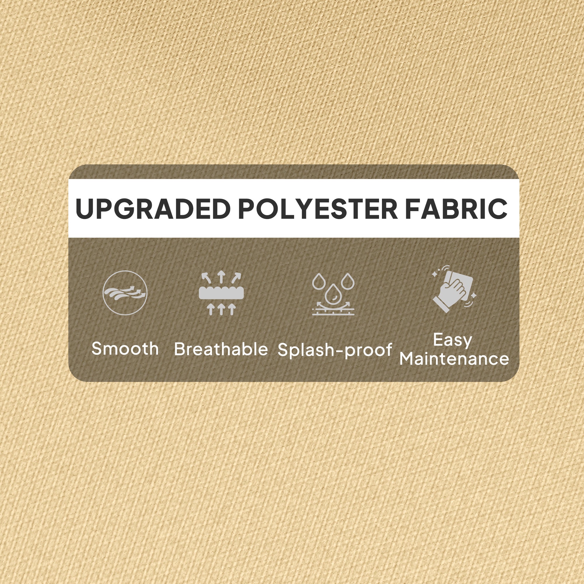 Outsunny 115 x 56cm Rocking Chair Padded Seat Cushion - Beige