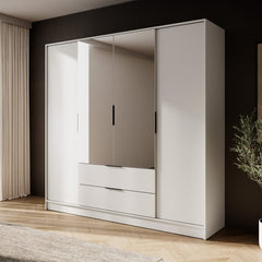 Kelly Hinged Door Wardrobe 206cm [Mirror] - product image 10