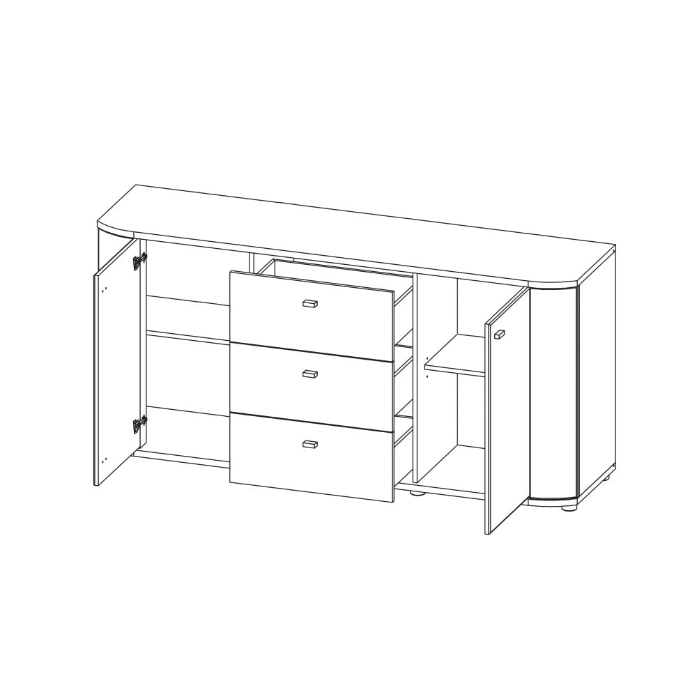 Gent 84 Sideboard Cabinet 167cm