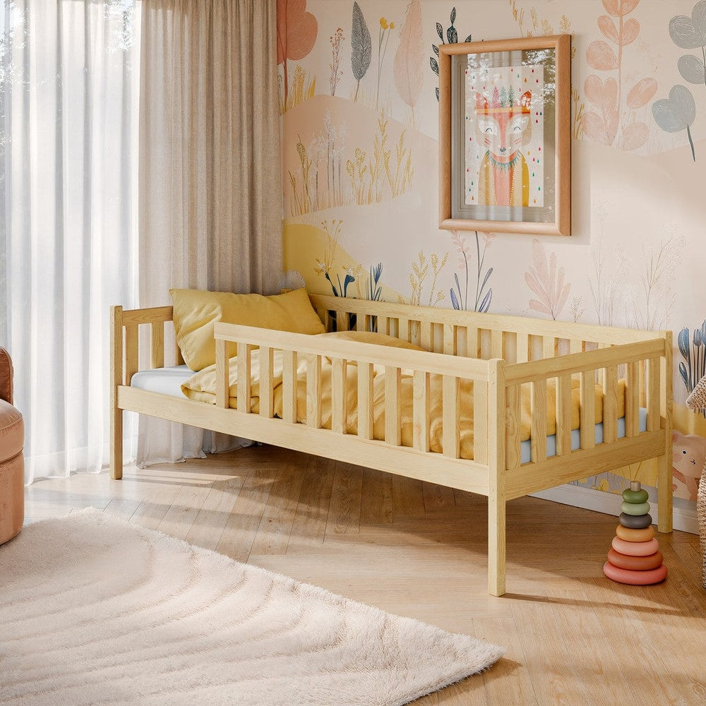 Wooden Single Bed Ada in Pine, image 3
