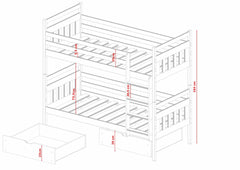 Wooden Bunk Bed Adas with Storage - product image 13