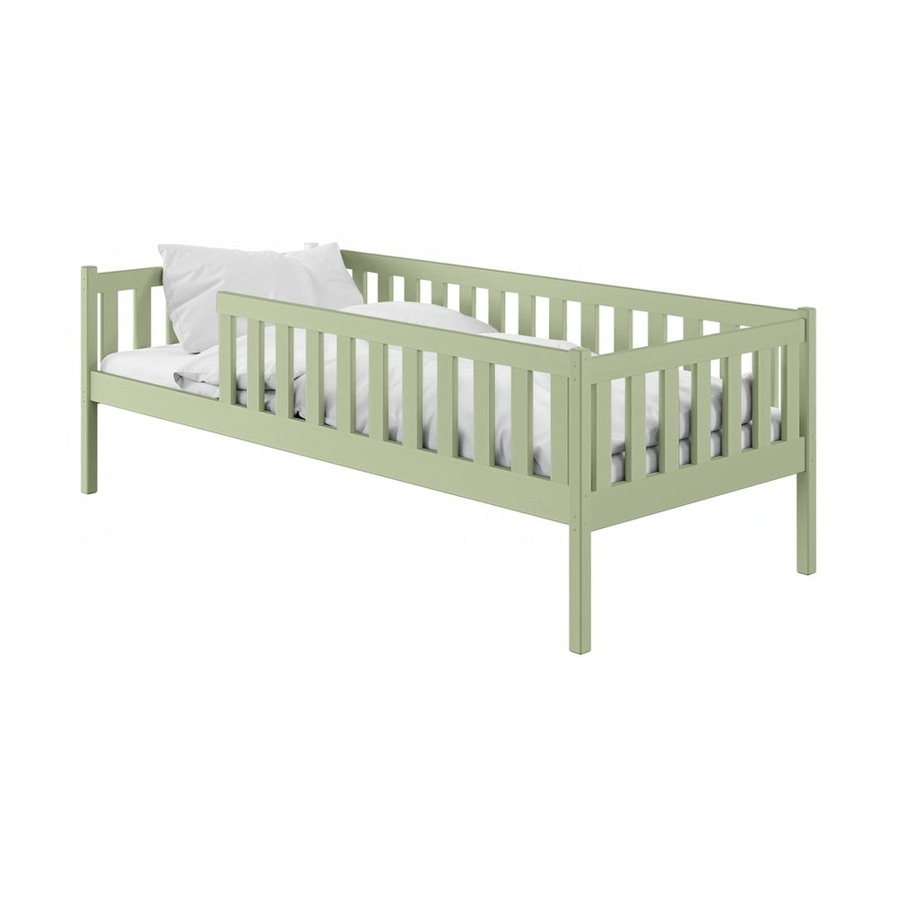 Wooden Single Bed Ada in Olive, image 6