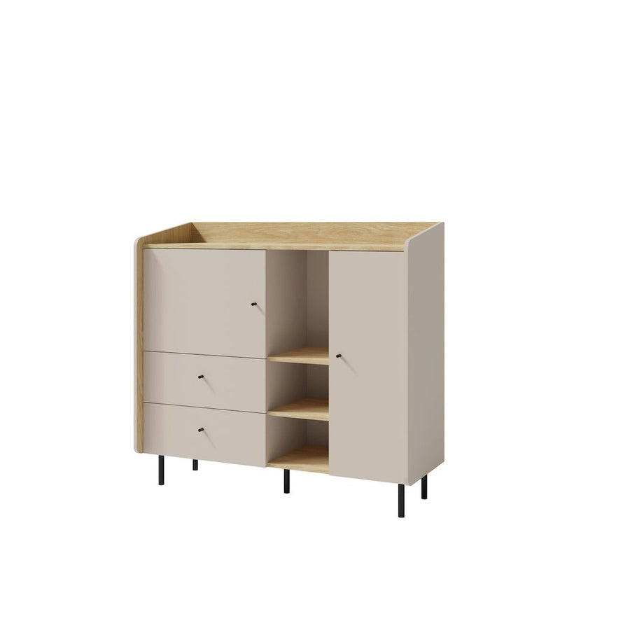 Alessio AE8 Sideboard Cabinet 125cm in Beige