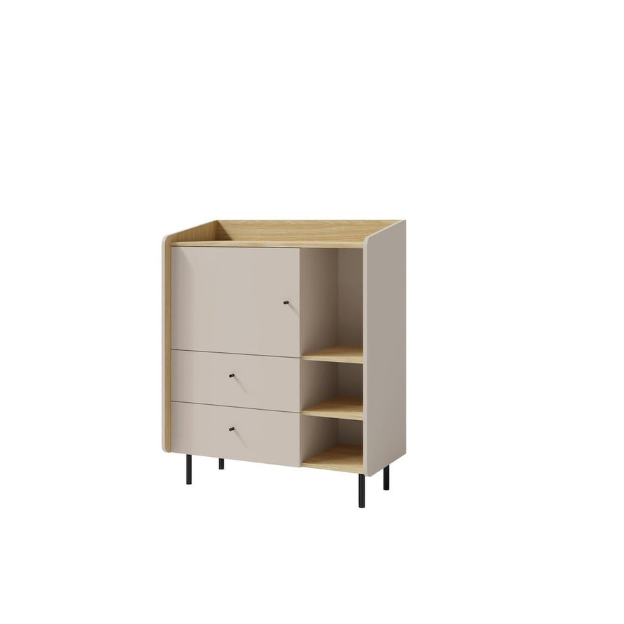 Alessio AE9 Highboard Cabinet 95cm in Beige
