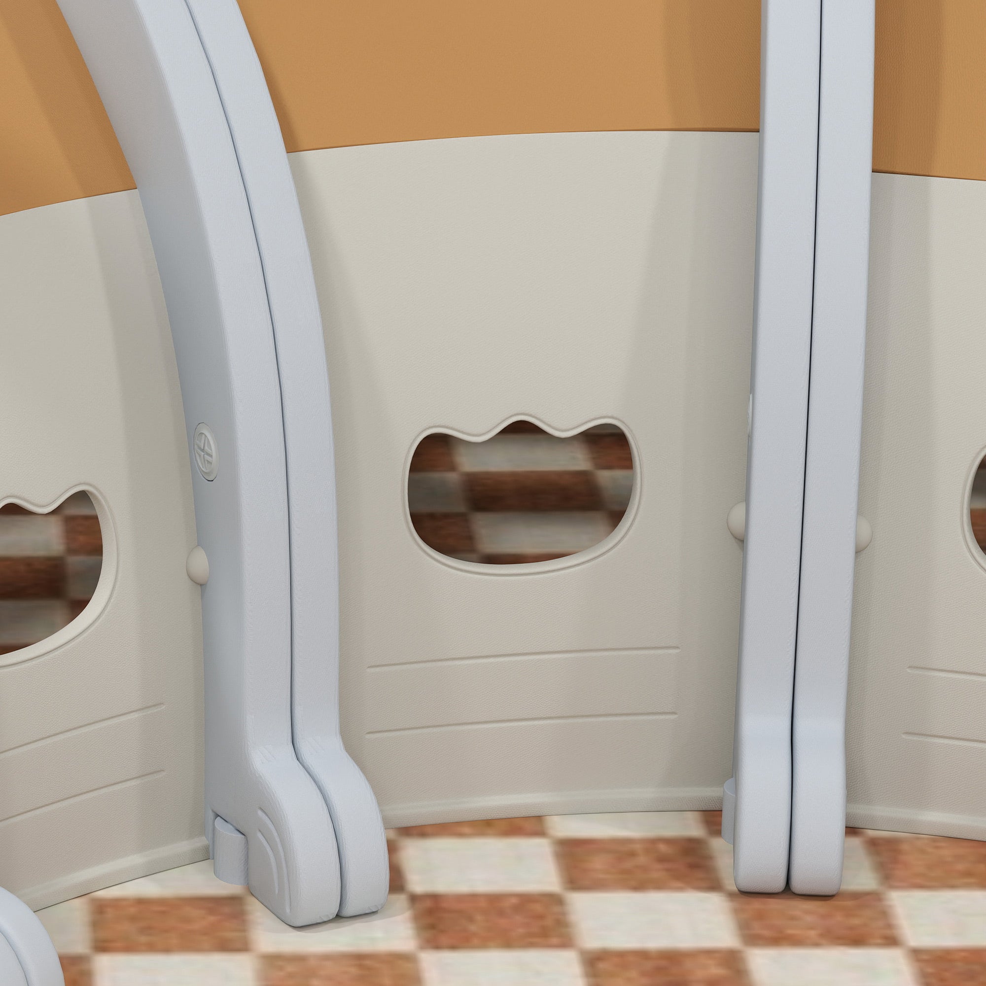 AIYAPLAY Monkey-Design Kids Play Tunnel for Crawling, Climbing, for ages 3-6 Years, Brown