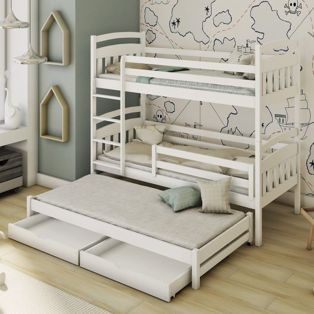 Alan Bunk Bed with Trundle and Storage