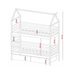 Wooden Bunk Bed Alex With Storage - product image 17