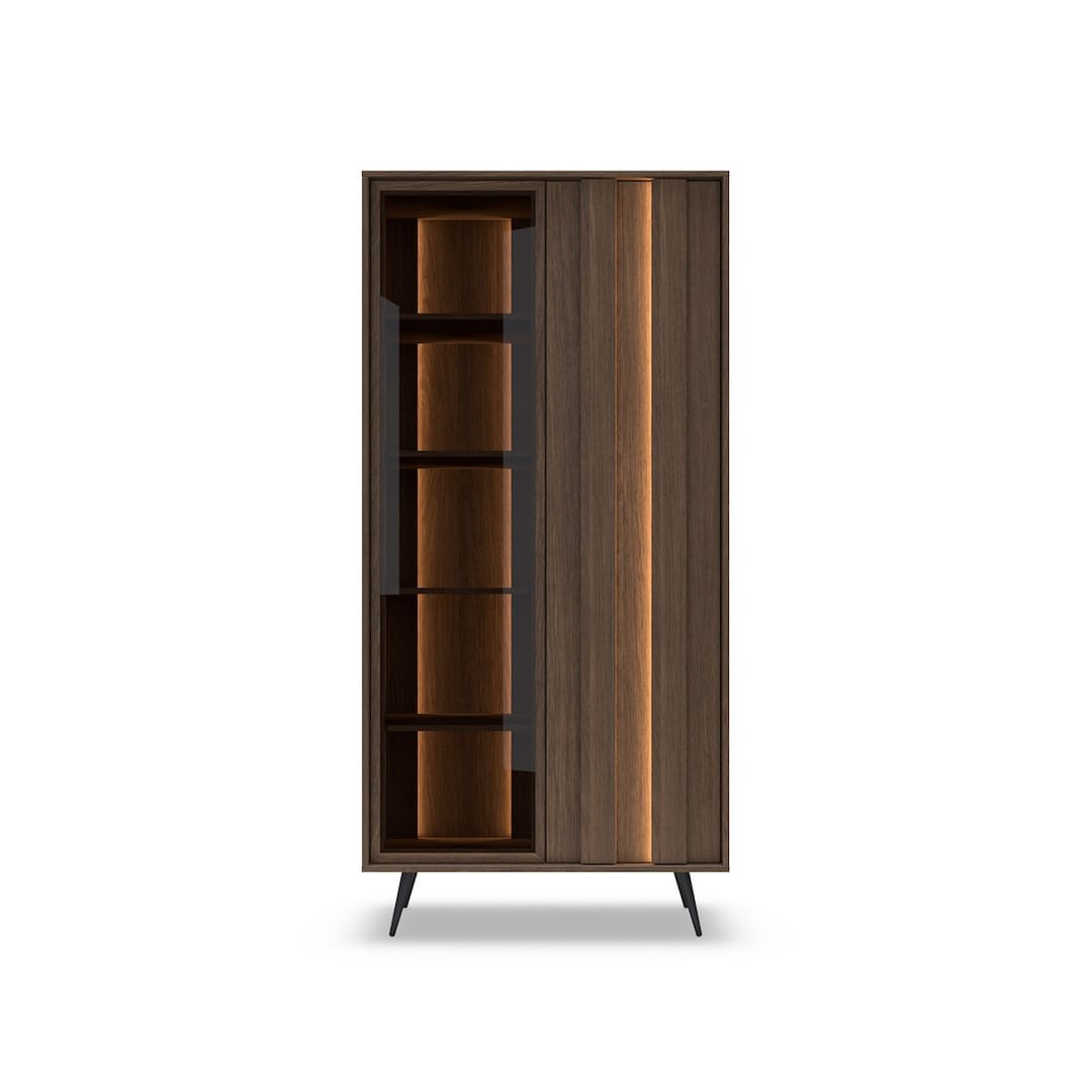 Amaro Tall Display Cabinet 94cm