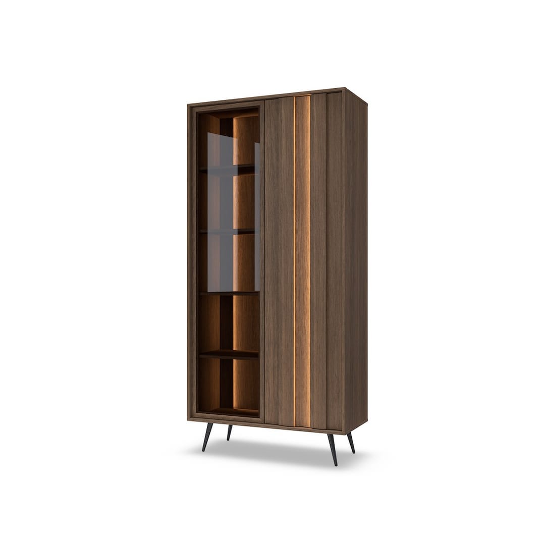 Amaro Tall Display Cabinet 94cm