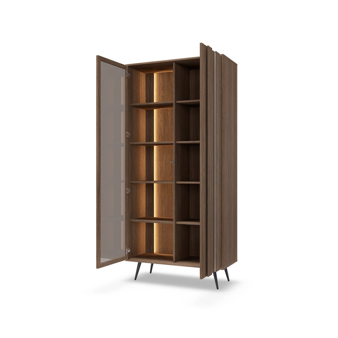 Amaro Tall Display Cabinet 94cm