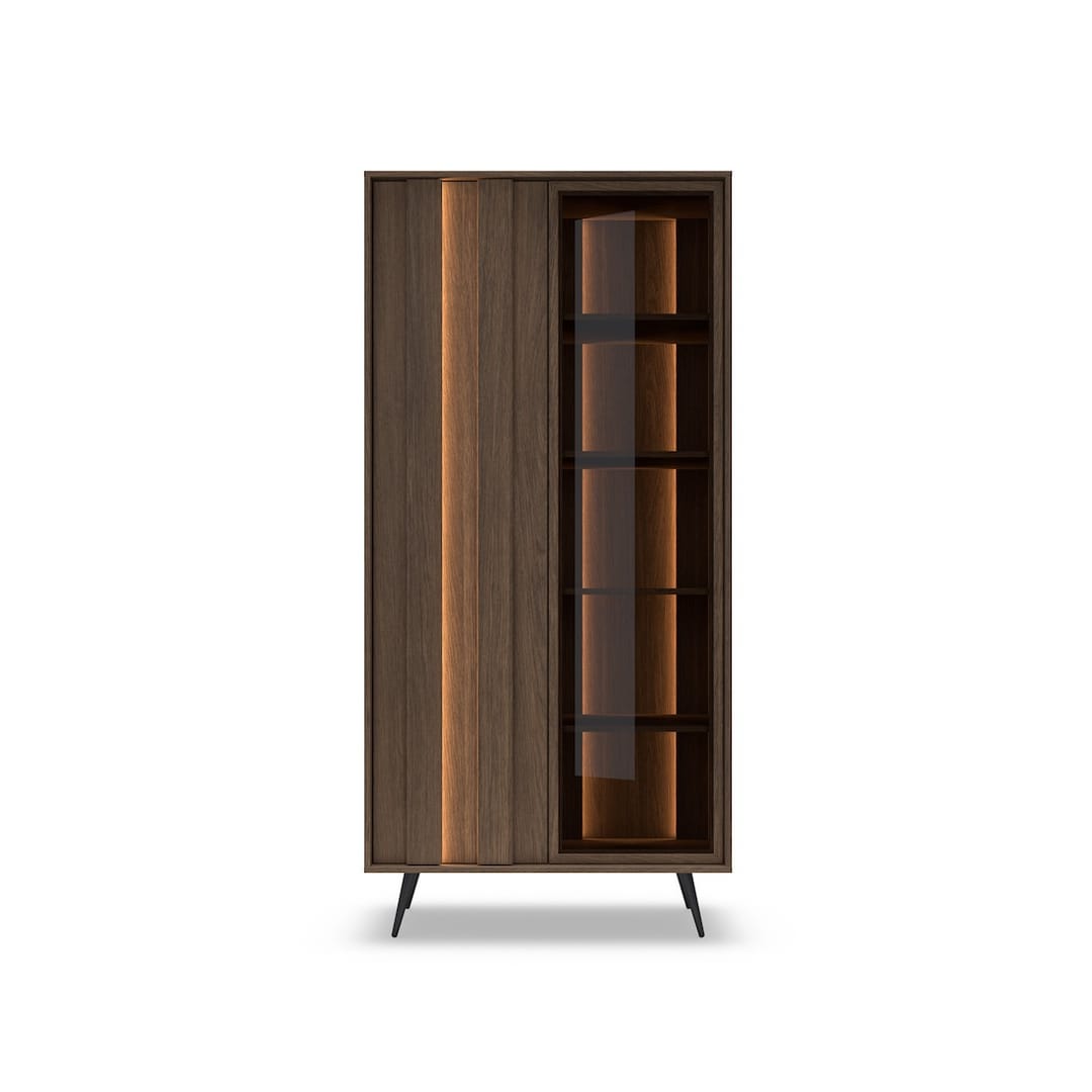 Amaro Tall Display Cabinet 94cm