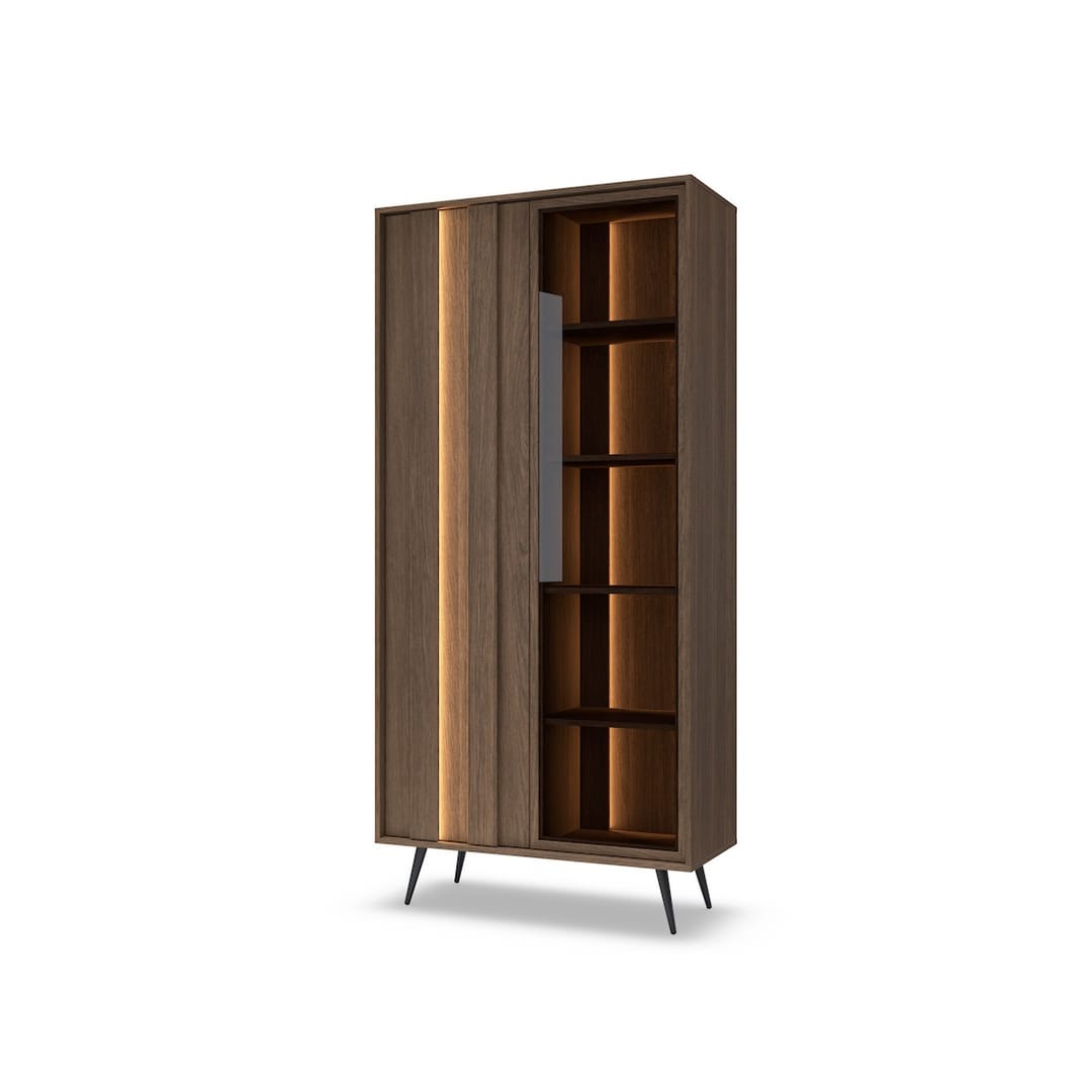 Amaro Tall Display Cabinet 94cm
