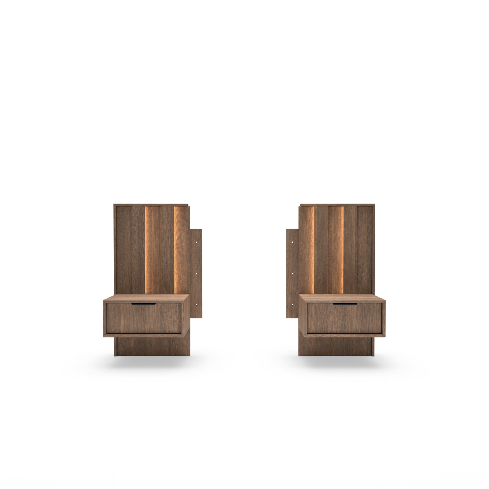 Set of Bedside Tables AMARO Oak Dunin
