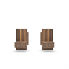 Set of Bedside Tables AMARO Oak Dunin