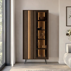 Amaro Tall Display Cabinet 94cm