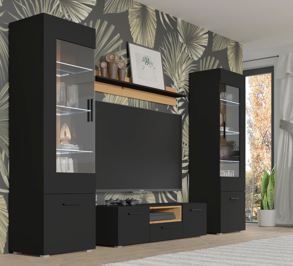 Anette Tall Display Cabinet 60cm