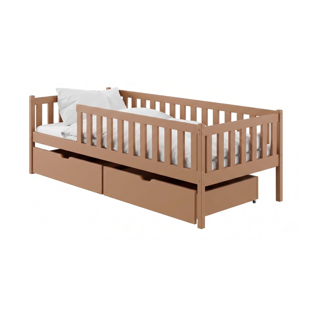 Wooden Single Bed Antonio With Storage in Cinnamon, image 9