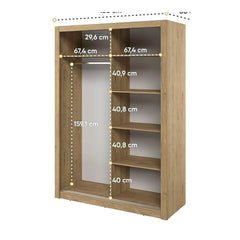 Arti 18 - 2 Sliding Door Wardrobe 150cm - product image 19