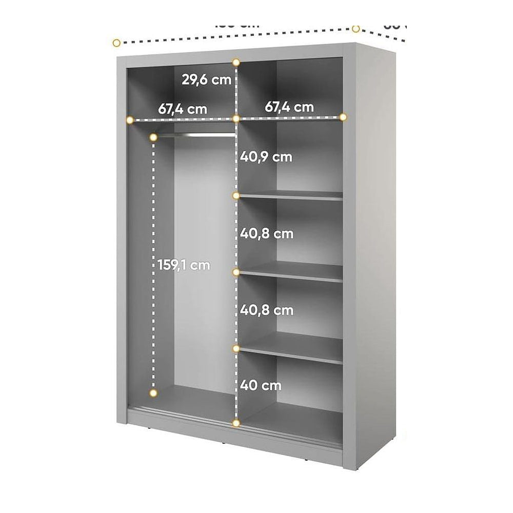 Arti 18 - 2 Sliding Door Wardrobe 150cm - product image 14
