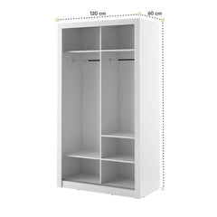Arti 19 - 2 Sliding Door Wardrobe 120cm - product image 10