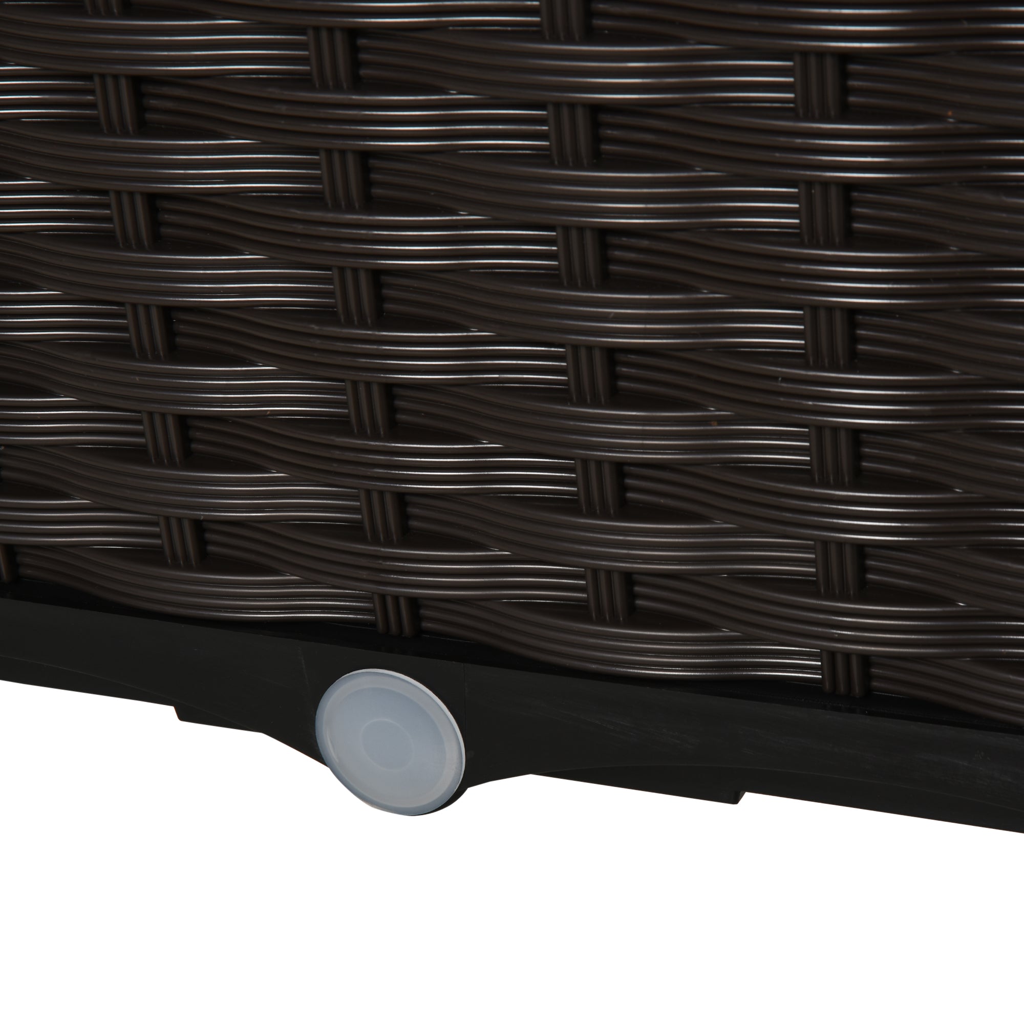 Outsunny 26L Garden Raised Bed Elevated Patio Flower Plant Planter Box PP Vegetables Planting Container, Brown