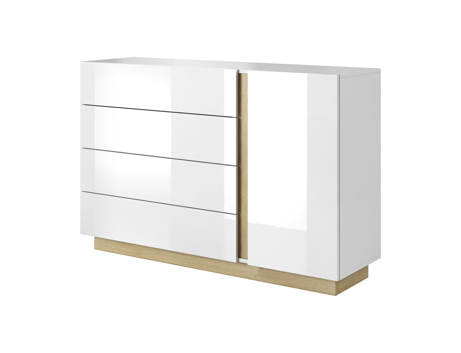 Chest of Drawers D4S ARCO White / White Gloss