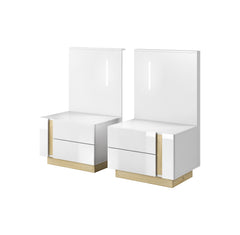 Set of Bedside Tables ARCO White / White Gloss