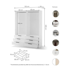 Avera AV-01 Hinged Door Wardrobe 170cm - product image 10
