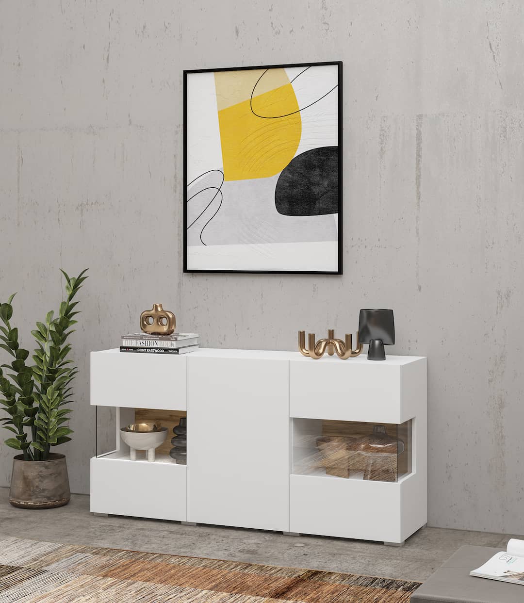 Ava 25 Display Sideboard Cabinet 120cm - product image 11
